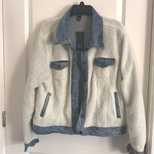 Teddy fleece jean jacket